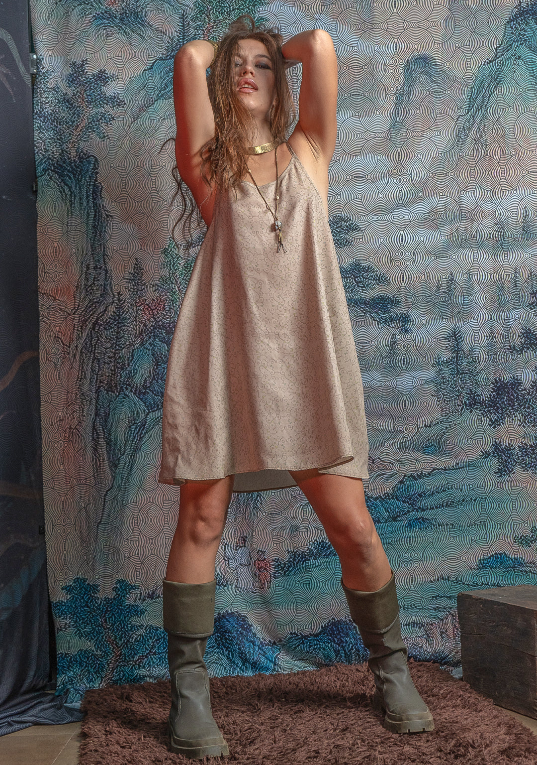 Spring Mini Dress / High Spring  - REBIRTH OF IKARO Cream